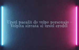 ursul pacalit de vulpe personaje