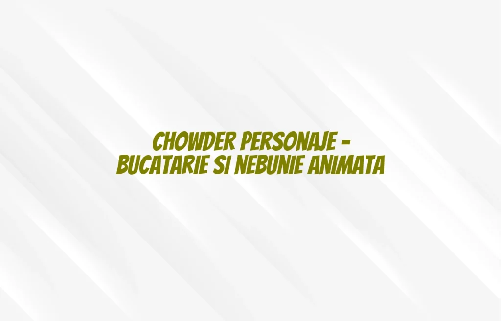 chowder personaje