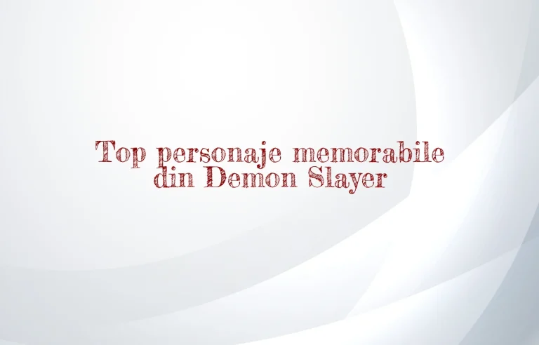 personaje principale in demon slayer