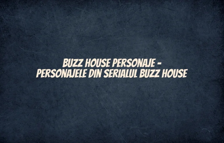 buzz house personaje