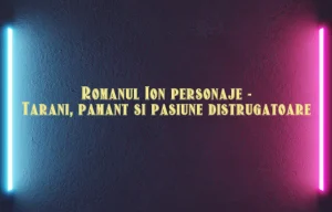 romanul ion personaje