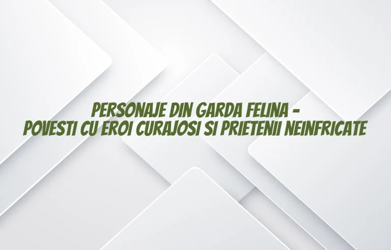 personaje din garda felina