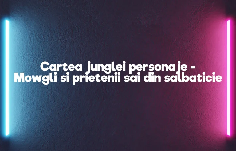 cartea junglei personaje