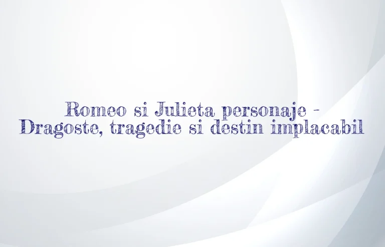 romeo si julieta personaje
