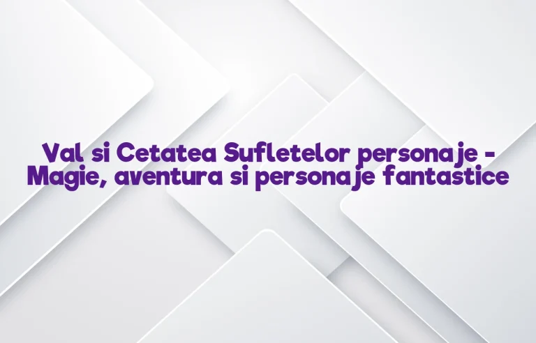 val si cetatea sufletelor personaje