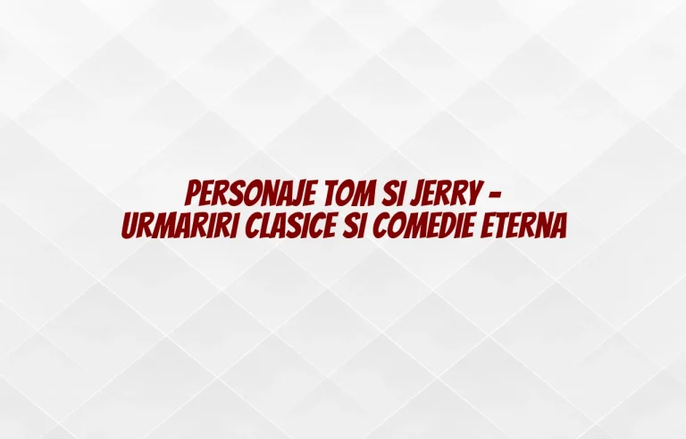 personaje tom si jerry