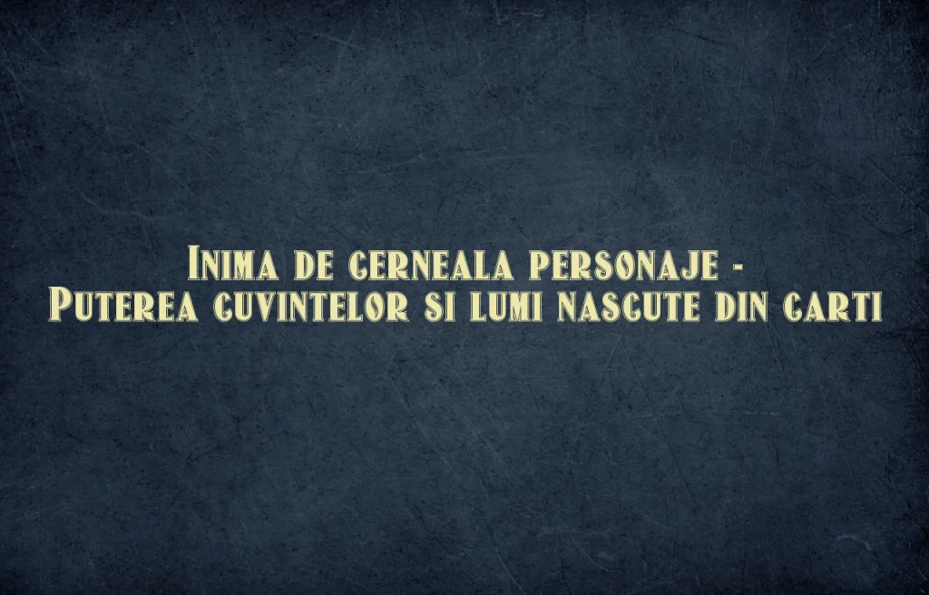 in cautarea adevarului personaje