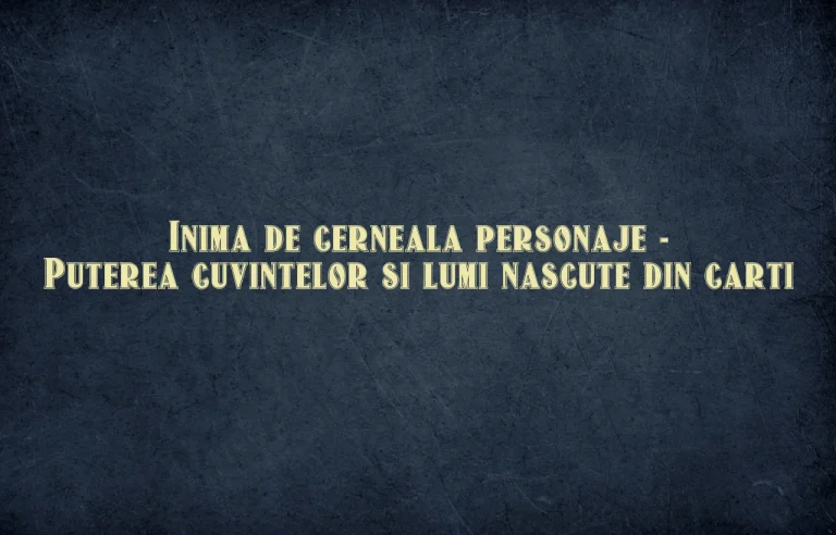 in cautarea adevarului personaje