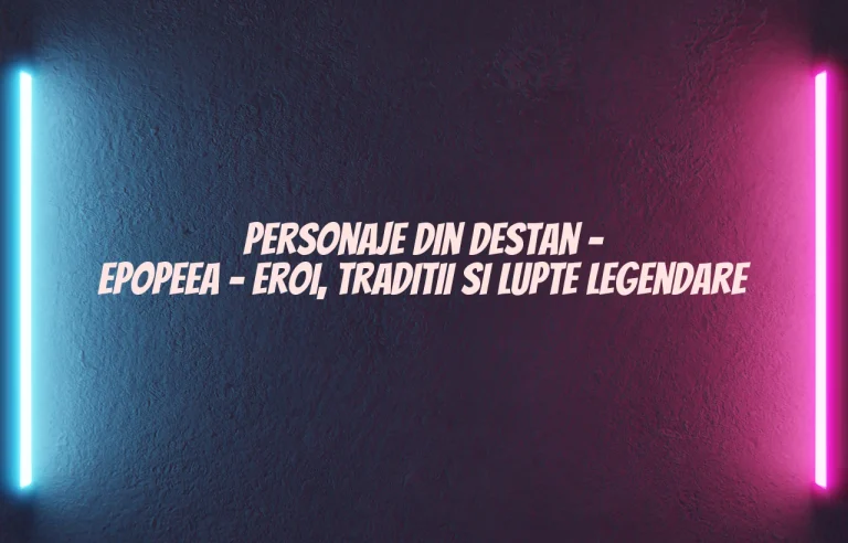 personaje din destan - epopeea