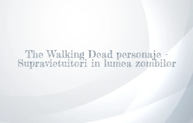 the walking dead personaje