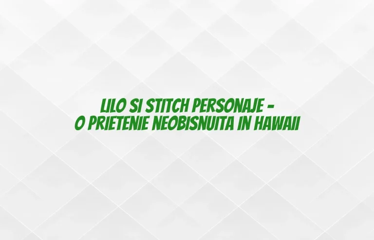lilo si stitch personaje