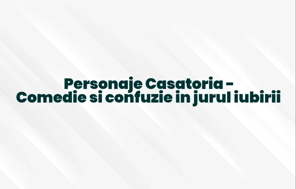 personaje casatoria
