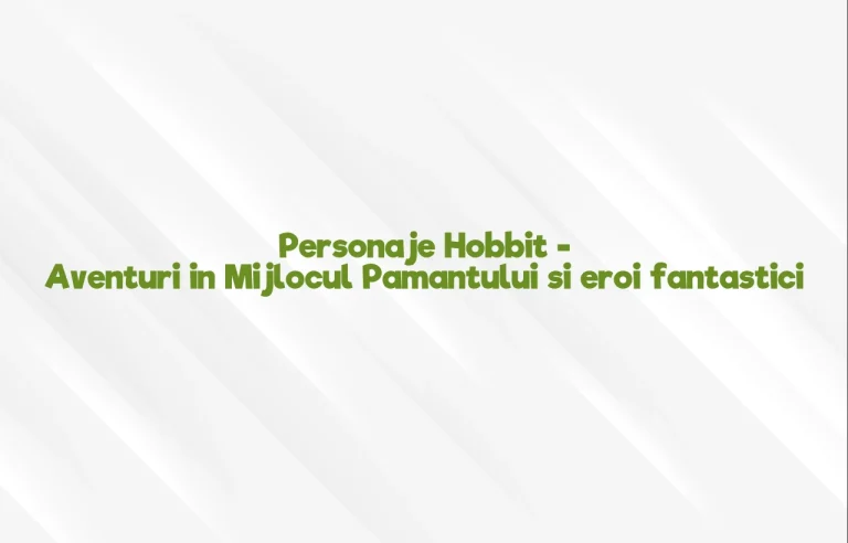 personaje hobbit