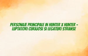personaje principale in hunter x hunter