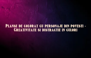 planse de colorat cu personaje din povesti