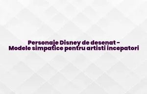 personaje disney de desenat