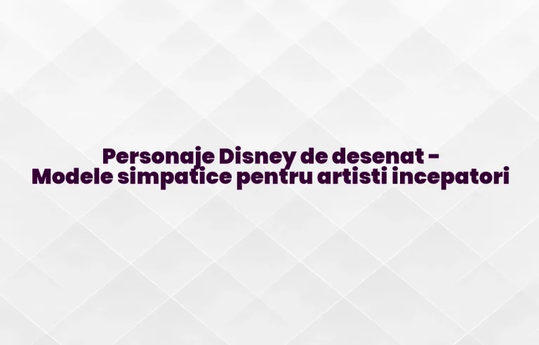 personaje disney de desenat