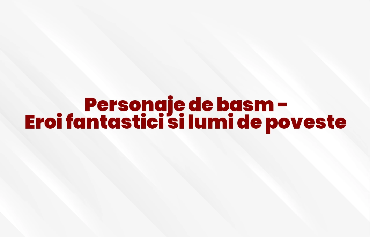 personaje de basm