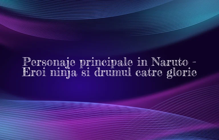 personaje principale in naruto