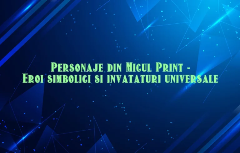 personaje din micul print