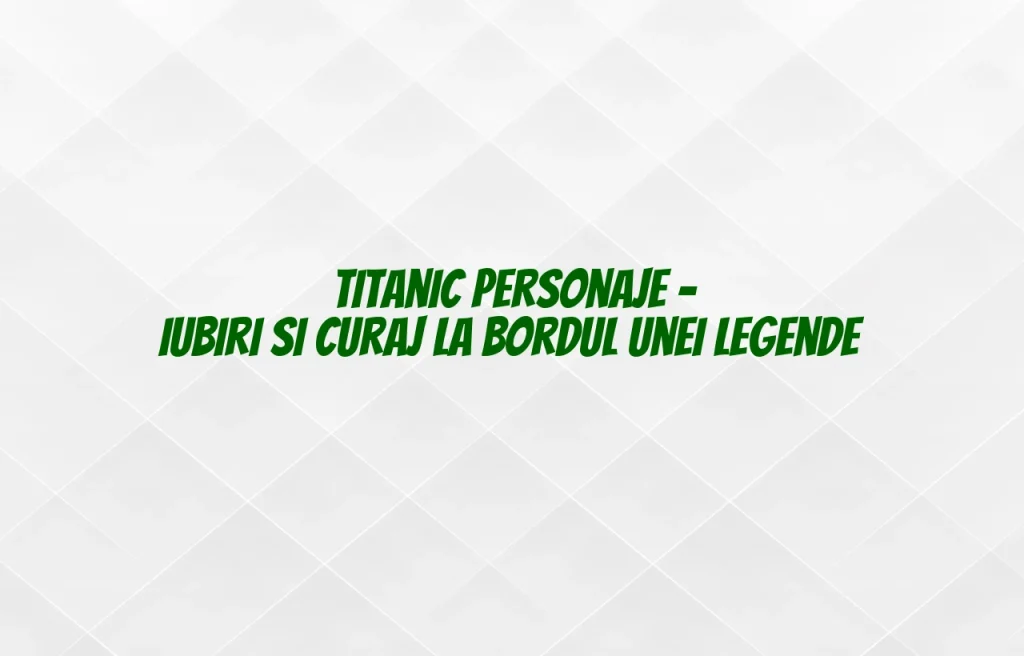 titanic personaje