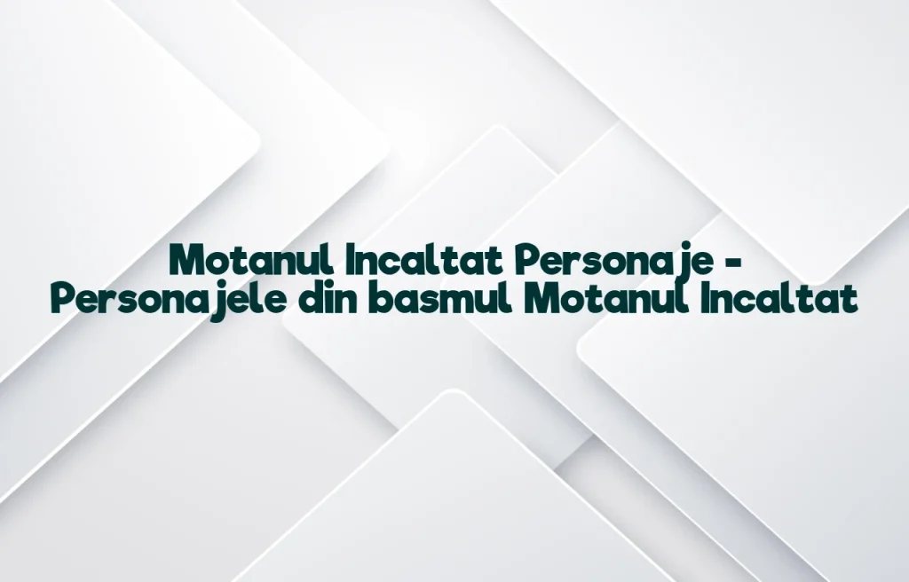 motanul incaltat personaje