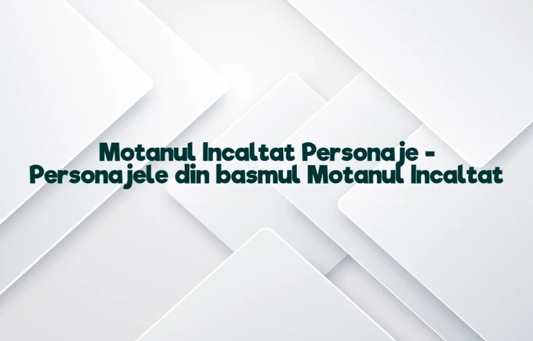 motanul incaltat personaje