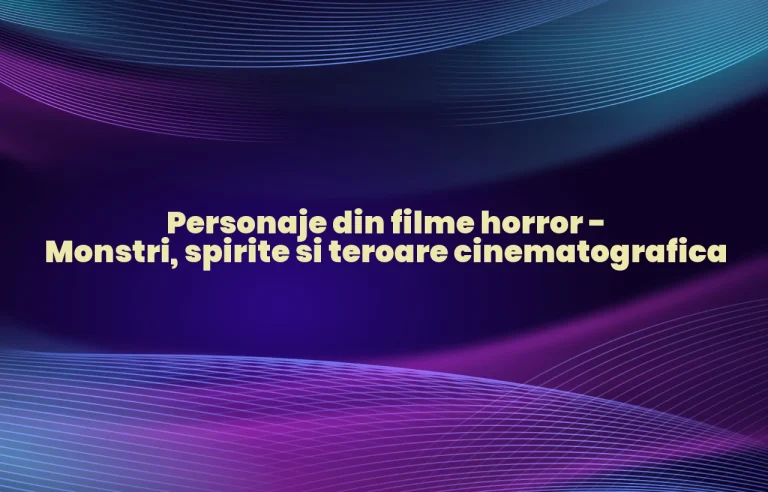 personaje din filme horror