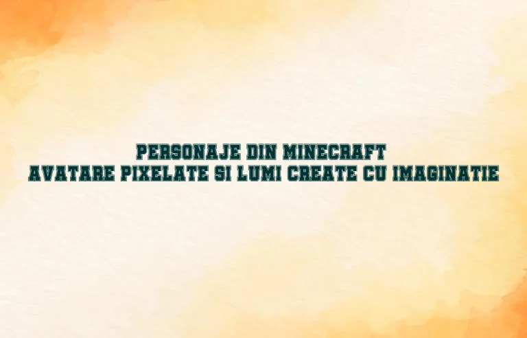 personaje din minecraft