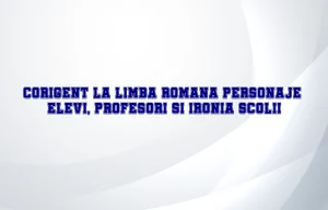 corigent la limba romana personaje