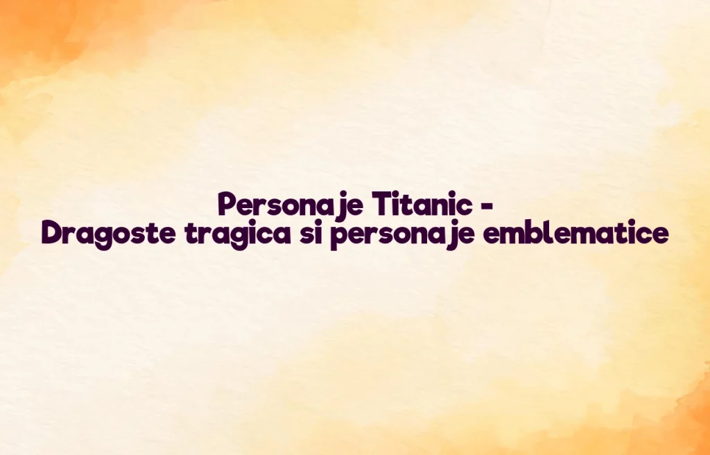 personaje titanic