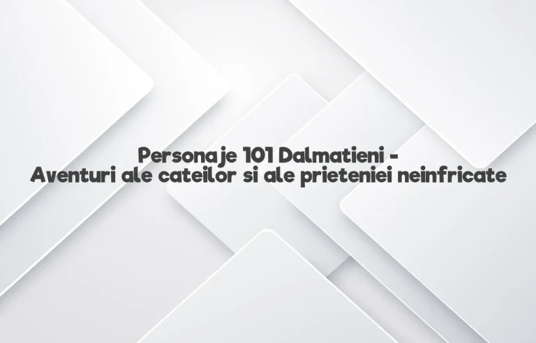 personaje 101 dalmatieni