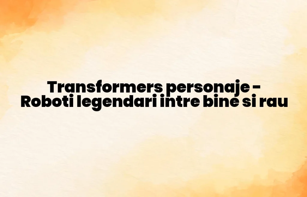 transformers personaje