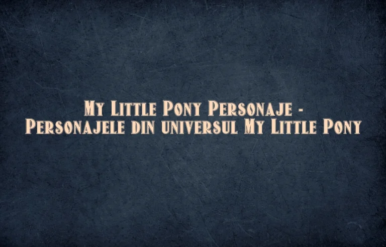 my little pony personaje