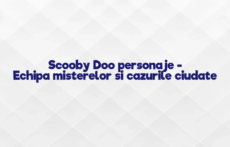 scooby doo personaje