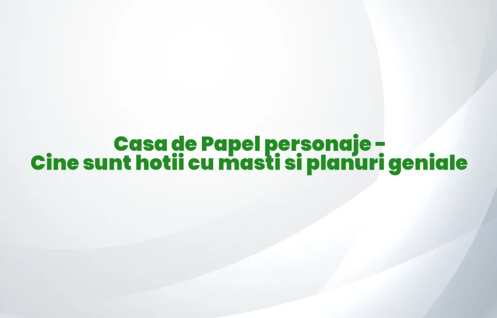 casa de papel personaje