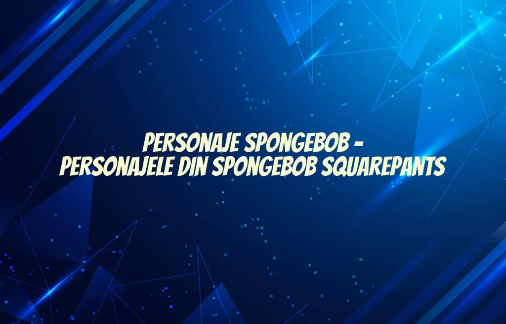 personaje spongebob