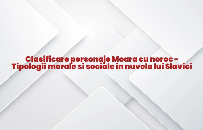 clasificare personaje moara cu noroc