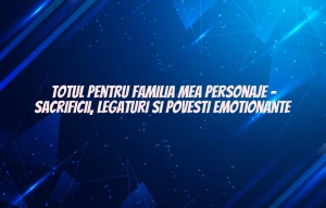 totul pentru familia mea personaje
