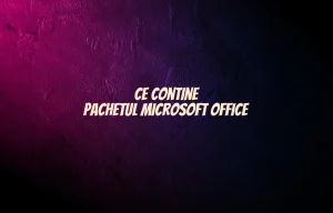 ce contine pachetul microsoft office