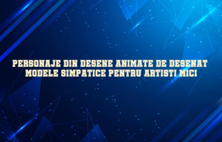 personaje din desene animate de desenat