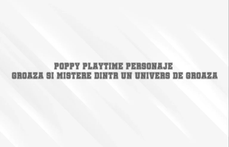poppy playtime personaje
