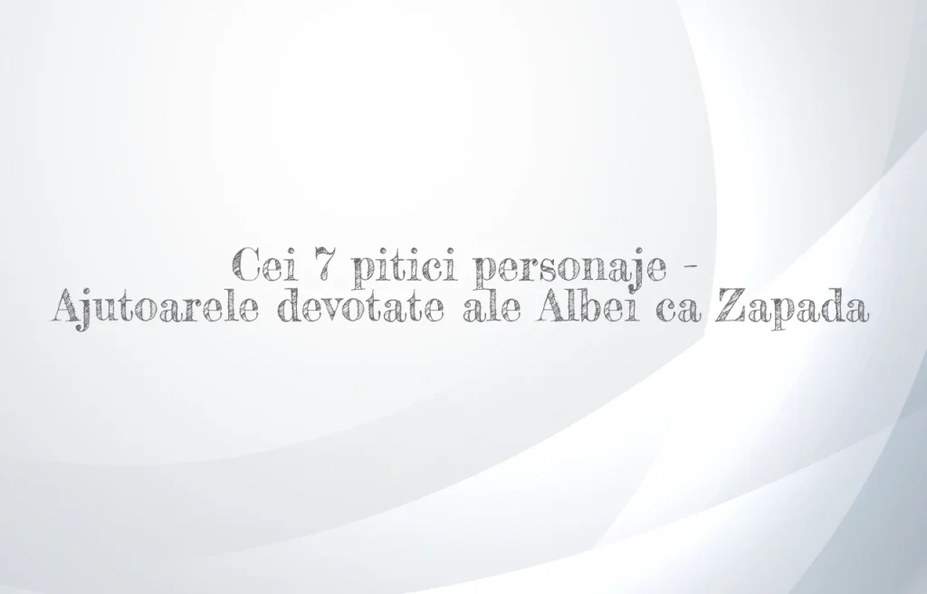 cei 7 pitici personaje