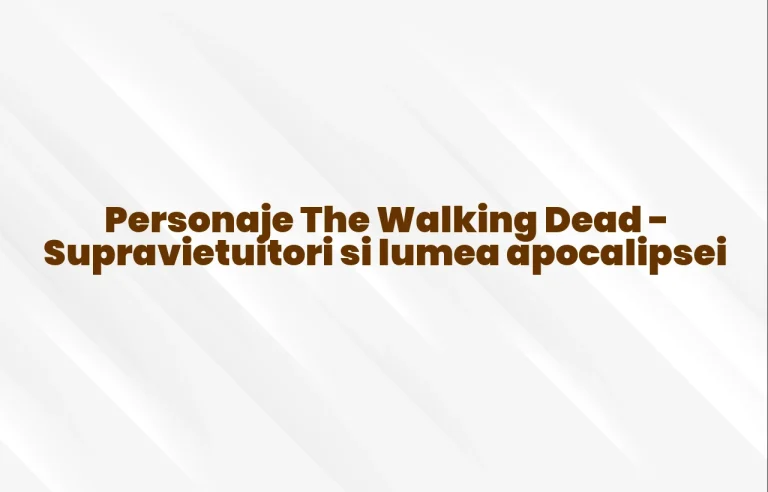 personaje the walking dead