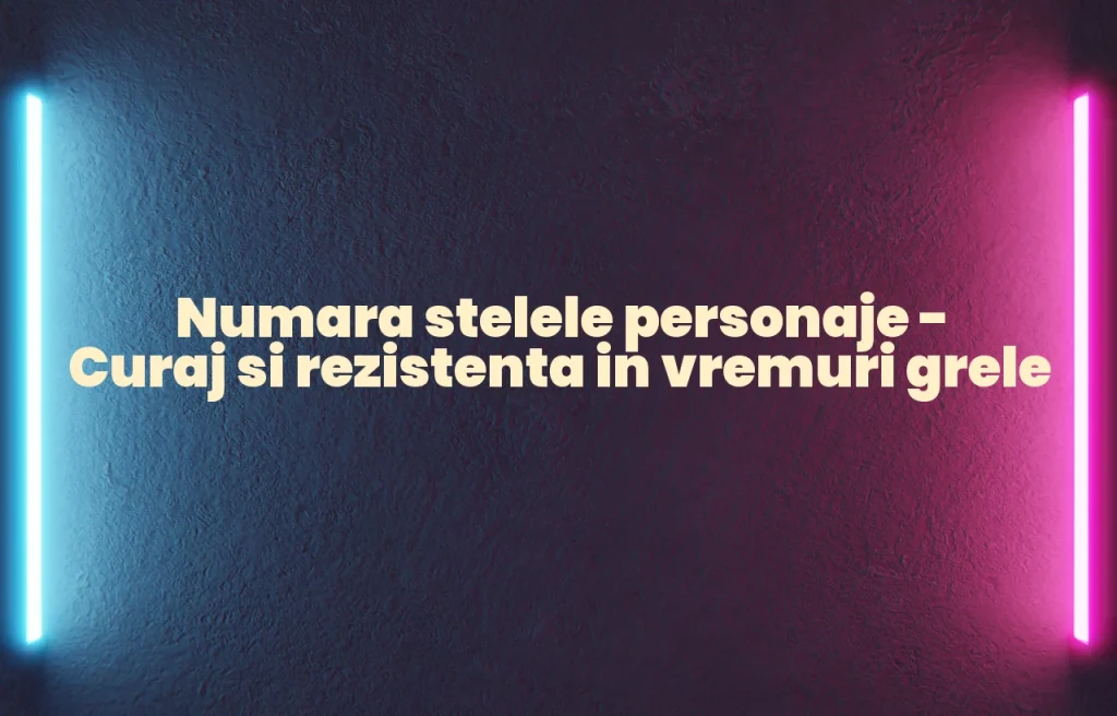 numara stelele personaje