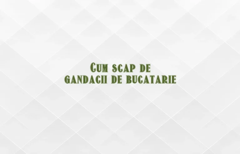cum scap de gandacii de bucatarie