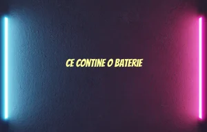 ce contine o baterie