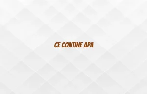 ce contine apa