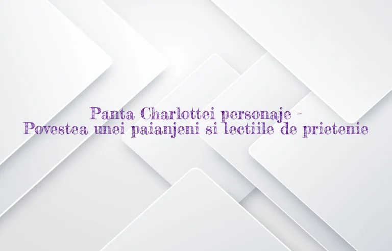 panza charlottei personaje