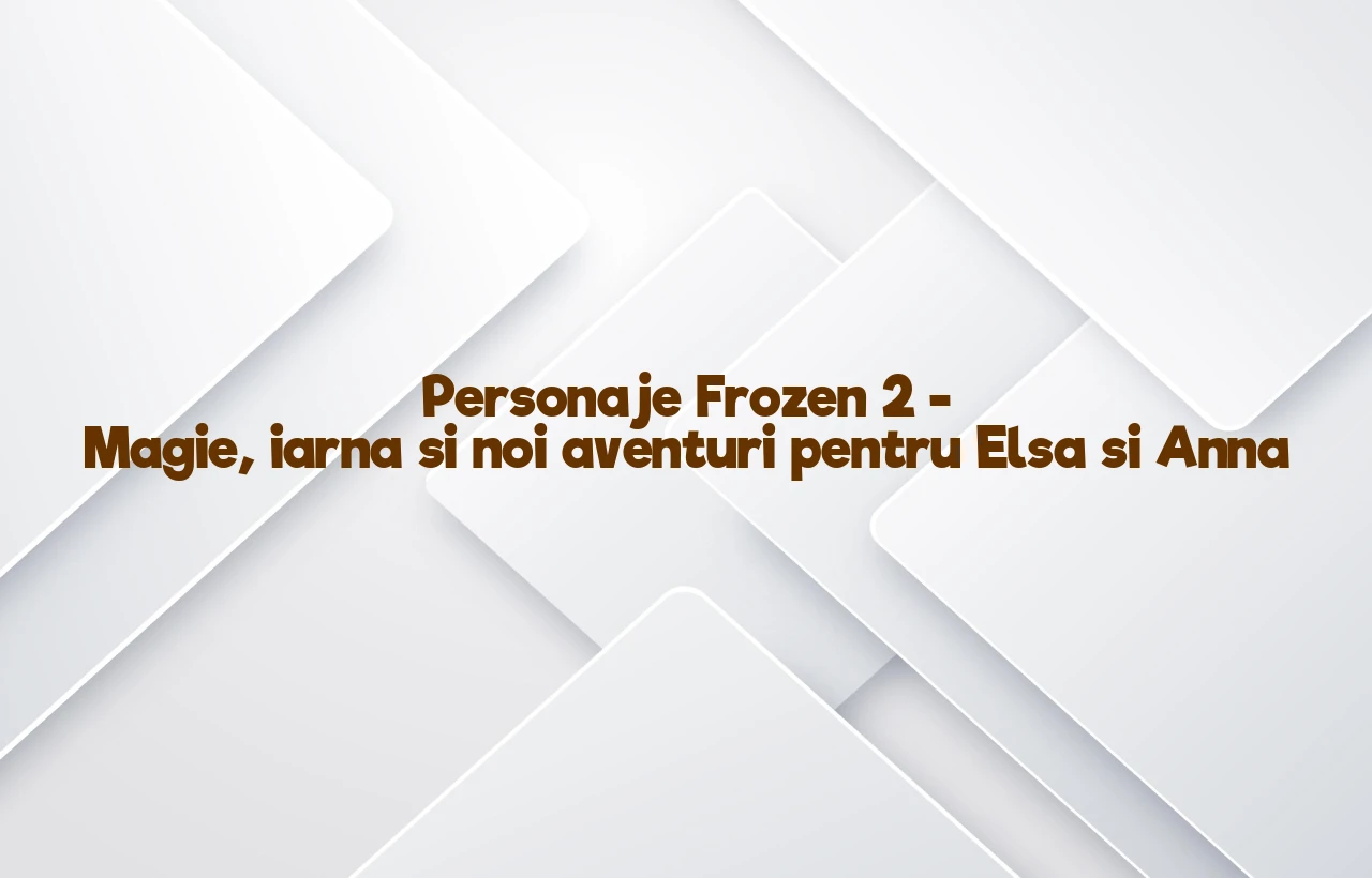 personaje frozen 2